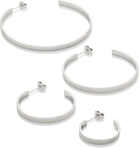 Miniatura 4 de Tienda Essentials 14K Gold Plated Square Edge Hoop