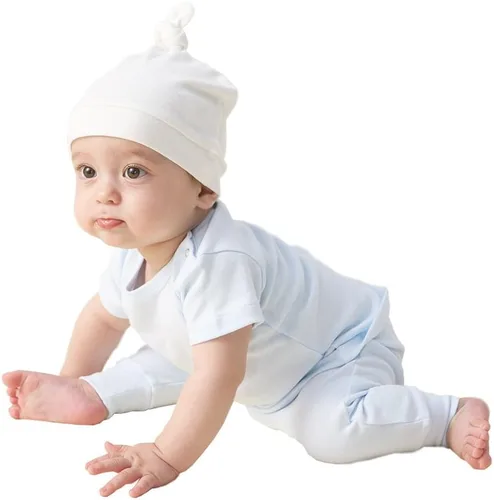 Miniatura 4 de Owlivia Sombrero orgánico del nudo del bebé, gorritos del bebé del hospital recién nacido, casquillo infantil unisex
