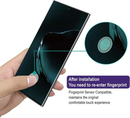 Miniatura 4 de AACL Protector de pantalla para Samsung Galaxy Note 10 Plus, 6.8 pulgadas, vidrio templado curvado, compatible con escáner ultrasónico de huellas