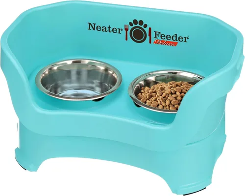 Miniatura 15 de Neater Pet Brands Neater Feeder Deluxe Cuencos para perros a prueba de derrames elevados para perros grandes de más de 40 libras, fabricado en EE.