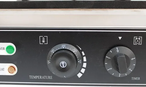 Miniatura 4 de Máquina de gofres eléctrica comercial de 1500 W, máquina antiadherente de acero inoxidable 90,572.0 °F, máquina cuadrada de 10 rebanadas