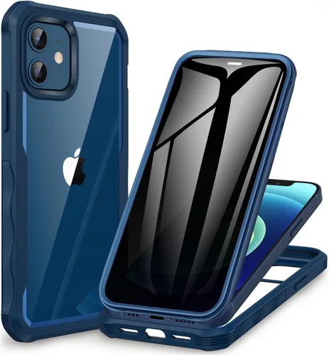Miniatura 70 de CENHUFO Funda de privacidad para iPhone 11 Pro, funda de cuerpo completo con protector de pantalla de privacidad de vidrio templado 9H integrado