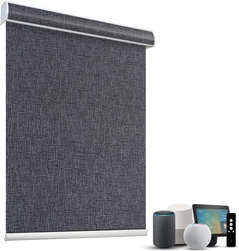 Miniatura 77 de SmartWings Persianas Motorizadas con Sombras para Ventana Control Remoto Funciona con Thread Apple Homekit Z-Wave Alexa 100% Blackout de Doble Cara