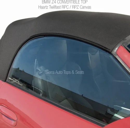Miniatura 3 de Sierra Auto Tops Convertible Top Reemplazo para BMW 2003-2008 Z4, TwillFast RPC Canvas, negro, ventana de vidrio calefactable