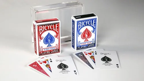 Miniatura 2 de Murphy's Magic Supplies, Inc. Bicycle Rider Back Mini edición limitada (paquete de 2 con pliegues de aluminio en estuche de quilates) por US Playing