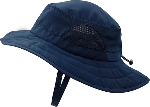 Miniatura 15 de Connectyle Sombrero de sol para niños y niñas, sombrero de pescador de ala ancha UPF 50+, sombrero de protección solar, sombrero transpirable