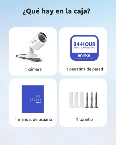 Miniatura 9 de Annke - Cámara de seguridad 1080p 4 en 1 CCTV tipo bala con cable, AHD/TVI/CVI/CVBS, cámaras de video de vigilancia analógicas adicionales para uso