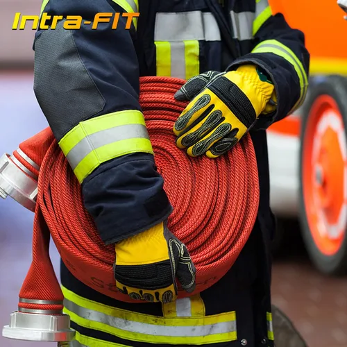 Miniatura 4 de Guantes de extracción de servicio medio, resistentes a cortes, resistentes al aceite y al agua, tarifa EN388 4242XP/4131, naranja/amarillo 7905XL