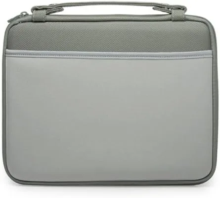 Miniatura 2 de BoxWave Funda compatible con Chuwi HiPad Pro - Maletín rígido, bolsa de mensajero delgada, bolsillos laterales, peltre