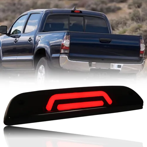 Luces de freno de montaje alto LED de montaje alto, ensamblajes de tercera luz de freno compatibles con Toyota Tacoma Truck 1995-2015 luz trasera