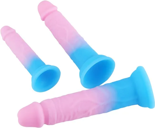 Miniatura 6 de Juegos de entrenamiento de enchufe anal, consoladores anales de 3 tamaños, consolador de silicona con fuerte ventosa, juguetes sexuales