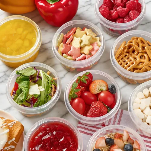 Miniatura 4 de Soelomu Contenedores de Almacenamiento para Congelador de 8 oz con Tapas de Rosca, Paquete de 10 Contenedores Reutilizables para Preparación