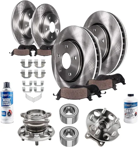 Miniatura 190 de Detroit Axle - Kit de nudillos de dirección delantera izquierda para Ford Edge Lincoln MKX 07-10, cojinete de rueda del lado del conductor, nudillo