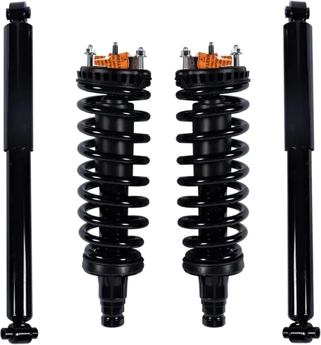 Miniatura 13 de Amortiguadores de punta de muelles helicoidales delanteros Conjunto de resortes en espiral Compatible con Chevy Trailblazer Gmc Envoy 2002-2009