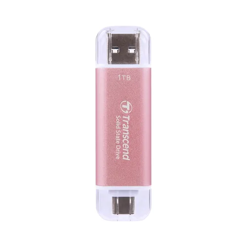 Miniatura 2 de Transcend ESD310 SSD externo de 1 TB, hasta 1,050 MB/s, unidad USB dual para iPhone17,16,15, iPad y Mac/Pixel10/Tesla/Steam Deck/ROG Ally/MSI Rosa