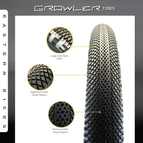 Miniatura 5 de Eastern Bikes Growler Neumático 26 x 2.125 pulgadas Kits de repuesto de neumáticos con o sin tubos interiores. Incluye herramientas. Se adapta a