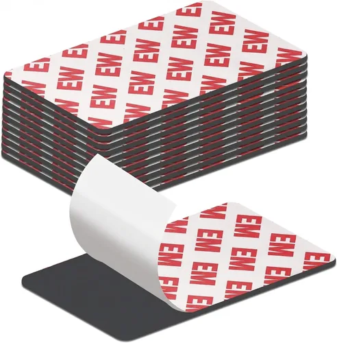 Miniatura 8 de Cinta magnética de 1 x 3 pulgadas, tiras magnéticas con respaldo adhesivo fuerte, cinta magnética adhesiva flexible para bricolaje, manualidades