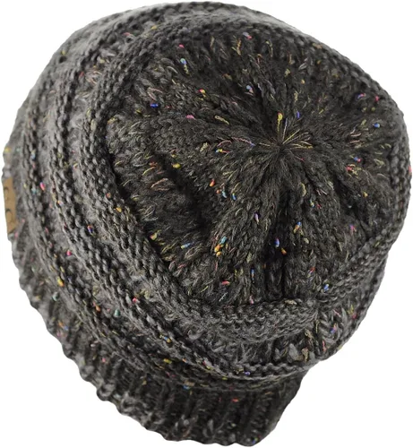 Miniatura 372 de C.C Trendy Warm Chunky Soft Stretch Cable Knit Beanie