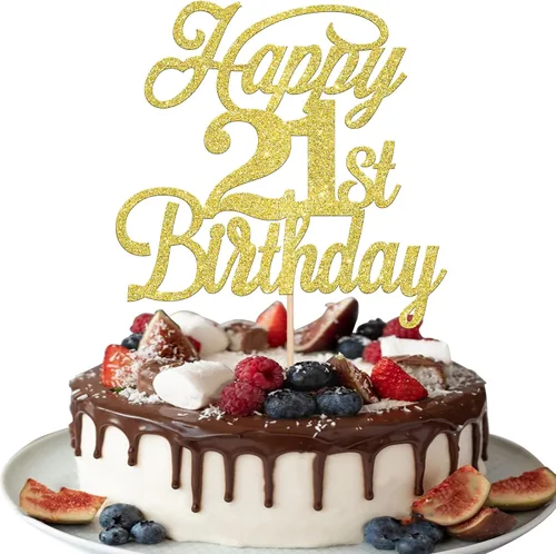 Miniatura 75 de Rsstarxi 1 paquete de decoración para tarta de cumpleaños 8 con purpurina negra de 8 años y fabulosos saludos a 8 años de edad, para celebrar el 8º