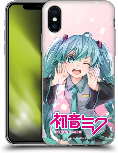 Miniatura 172 de Head Case Designs Licencia Oficial Hatsune Miku Gráficos Lindos Carcasa de Gel [Protección de Grado Militar] Compatible con Apple iPhone 7