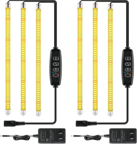 Miniatura 17 de iPower - Lámpara LED de crecimiento con espectro completo para plantas de interior, cuello de cisne ajustable, 2/3 modos de luz y 5/10 niveles rojo