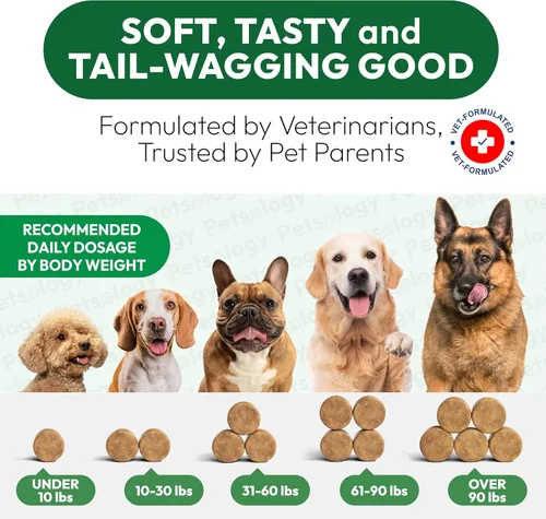Miniatura 8 de Glucosamina para perros - Suplemento de cadera y articulaciones para perros - 170 masticables de movilidad - Glucosamina condroitina - MSM - Cúrcuma