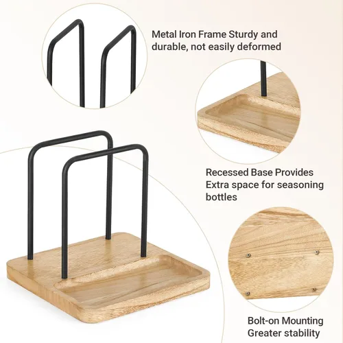 Miniatura 5 de Mkono Servilletero para mesa de granja, dispensador de servilletas de madera color negro, almacenamiento de servilletas de papel rústico