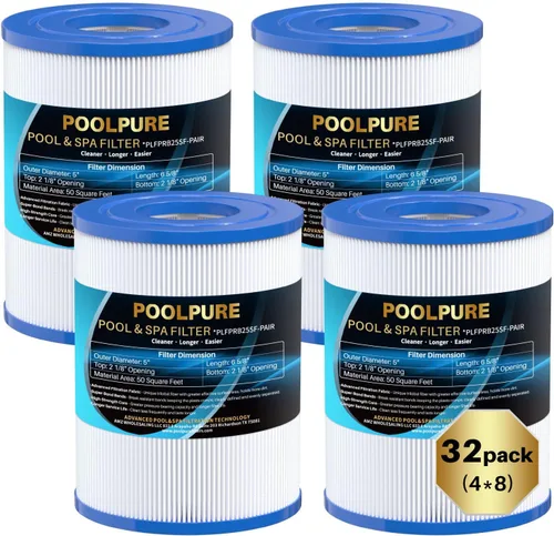 Miniatura 10 de POOLPURE Filtro de spa PRB25SF reemplaza a Unicel C-4405, Filbur FC-2387, PRB25SF-PAIR, Marquis 20342, R172464, APCC7062, CMP 25392-000-100