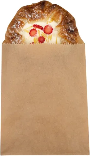 Miniatura 16 de Restaurantware Bag Tek - Bolsas de sándwich de 7 x 5 pulgadas, 100 bolsas de panadería a prueba de grasa, desechables para microondas, papel negro