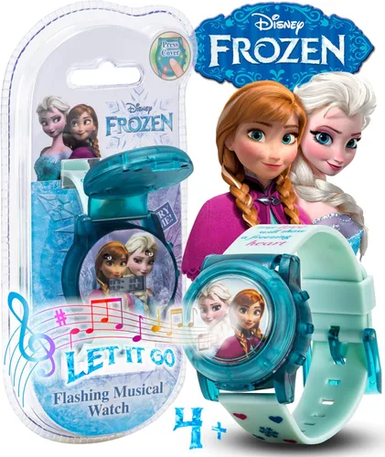 Miniatura 2 de Accutime - Reloj de pulsera de cuarzo digital de Frozen, con pantalla LCD y correa, regalos geniales de Disney, recuerdos de fiesta para infantes