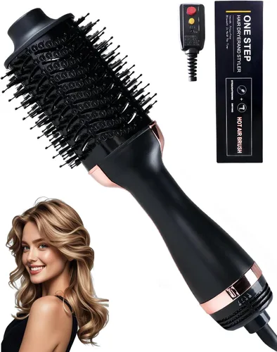Miniatura 9 de Peine con calefacción y cepillo secador 4 en 1, cepillo alisador de pelo, doble modo para secar, alisar, rizar y dar volumen a todo tipo de cabello