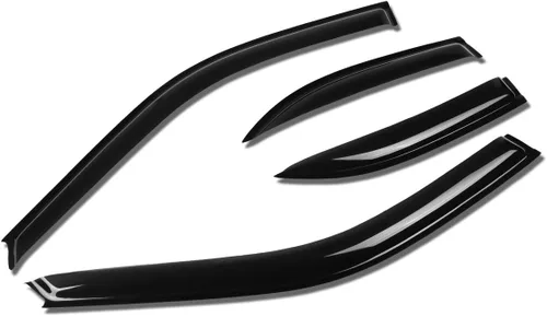 Miniatura 19 de Auto Dynasty Protectores de lluvia con cinta adhesiva compatible con Juke F15 2011-2016 4 piezas deflector de visera de ventana 12 13 14 15