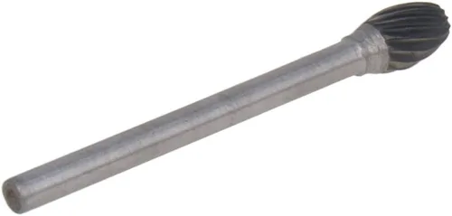 Miniatura 11 de Utoolmart Limas rotativas de carburo de tungsteno de 0.118 in, vástago de 0.118 in, herramienta de rebabas rotativas de forma cilíndrica dentada