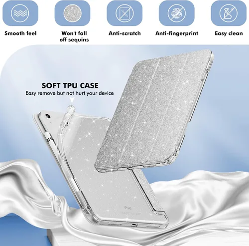 Miniatura 4 de INFILAND Funda compatible con iPad A16 de 11ª generación de 11 pulgadas 2025, funda para iPad de 10ª generación de 10.9 pulgadas, cubierta