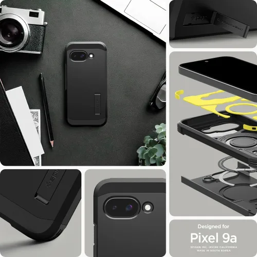 Miniatura 2 de Spigen Funda para Pixel 9a, Tough Armor (Ai) MagFit (2025) [Compatible con accesorios MagSafe] - Negro