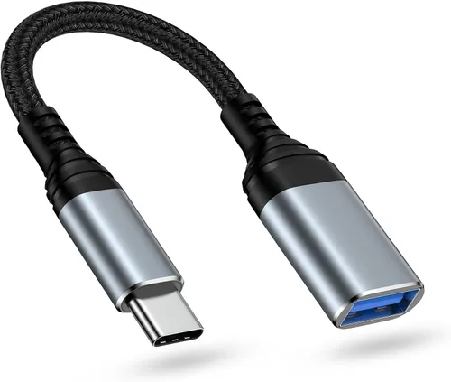 AILKIN Adaptador USB C a USB 3.0, adaptador OTG para Android, USB C macho a USB hembra OTG cable para iPhone 17/17e/17Pro/Air/16 Pro/16e/16/15 Pro,