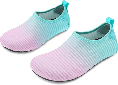 Miniatura 2 de Scurtain - Zapatos acuáticos para niños, calcetines acuáticos de secado rápido con sensación de pies descalzos para niños, niñas y bebés con suela
