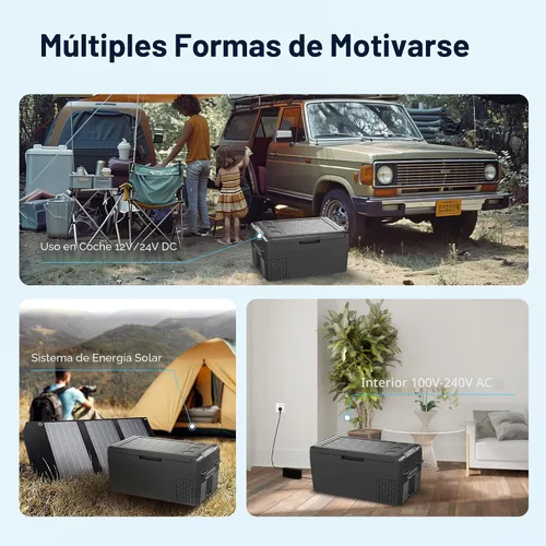 Miniatura 8 de Feelfunn Refrigerador de 12 voltios, congelador portátil de 21 cuartos (20 litros), enfriador eléctrico para automóvil, camión, RV, furgoneta