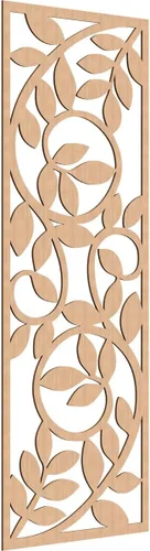 Miniatura 88 de 9 3/8"W x 24 3/8"H x 1/4"T Utica Decorativo Fretwork Madera Paneles de Pared, Abedul