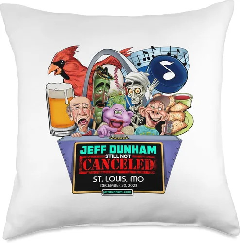 Miniatura 5 de JEFF DUNHAM St. Louis, MO (2023) - Almohada de 16 x 16 pulgadas, multicolor