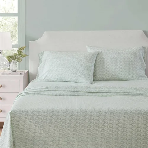 Miniatura 35 de Martha Stewart - Juego de sábanas tamaño King, sábanas frescas y elegantes con un tacto ligero y naturalmente suave de algodón percal - Juego