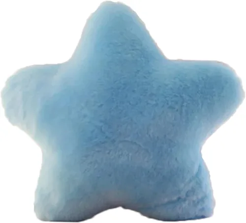 zhidiloveyou Almohada de peluche con forma de estrella azul, lindo juguete para niños, 15.7 pulgadas