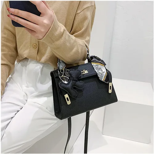 Miniatura 4 de Bolsos cruzados de cuero de lujo con asa superior para mujer, diseño de moda
