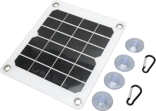 Miniatura 9 de Kit de panel solar, cargador de energía monocristalino de 20 vatios y 5 voltios, panel solar portátil USB, ahorro de energía, para estación