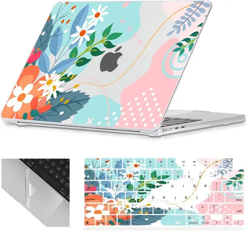 Miniatura 32 de Se7enline Funda compatible con MacBook Air de 15 pulgadas M4 M3 M2 2025 2024 2023 de 15.3 pulgadas con MacBook Air A2941/A3114/A3241 funda rígida