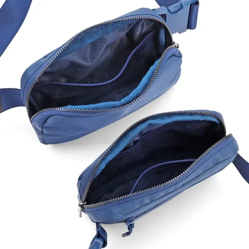 Miniatura 3 de ZPN Mini riñonera cruzada para mujer y hombre, Azul