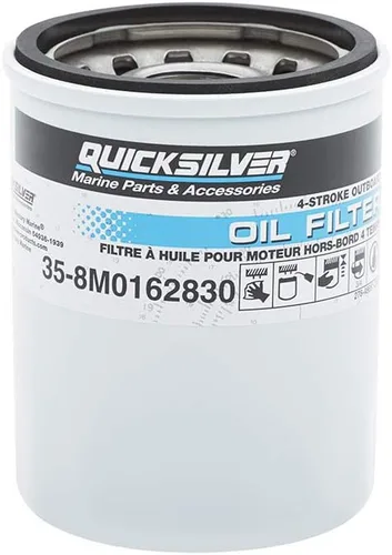 Miniatura 6 de Quicksilver 8M0162830 Filtro de aceite para fuerabordas seleccionadas Mercury y Mariner de 4 tiempos 25-115hp