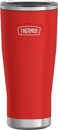 THERMOS ICON SERIES, vaso de acero inoxidable con cierre deslizante, 18 onzas, carmesí