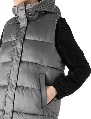 Miniatura 3 de Bellivera Chaqueta acolchada acolchada para mujer, ligera, con capucha, larga y plegable