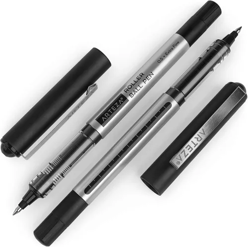 Miniatura 2 de Arteza Bolígrafos enrollables, paquete de 20 bolígrafos de tinta líquida negra de 0.020 in para diario de balas, punta fina, suministros de oficina
